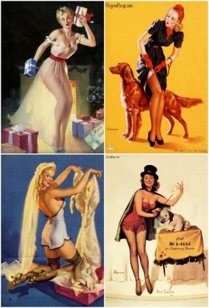 Постер к Gil Elvgren - Великий классик Pin-up